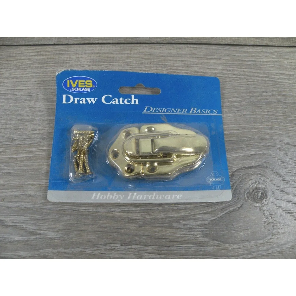 New IVES Schlage C930F3 Brass Plated Draw Catch Latch Hobby Hardware 2-3/4